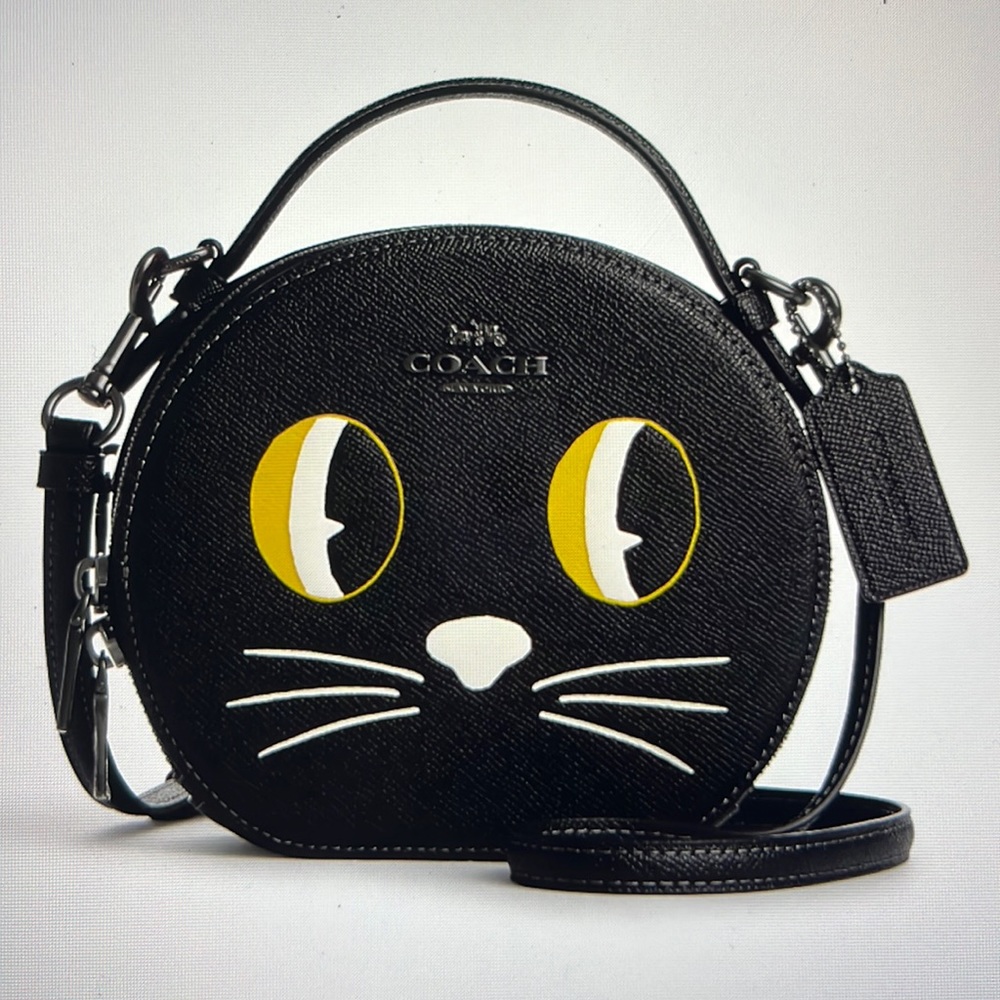 🐈‍⬛ COACH CANTEEN CROSSBODY WITH HALLOWEEN CAT 🐈‍⬛ NWT 🐈‍⬛